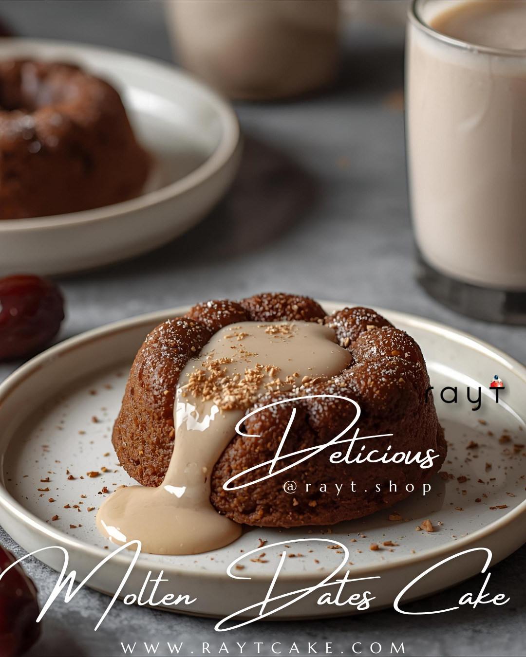 Molten Dates Cake