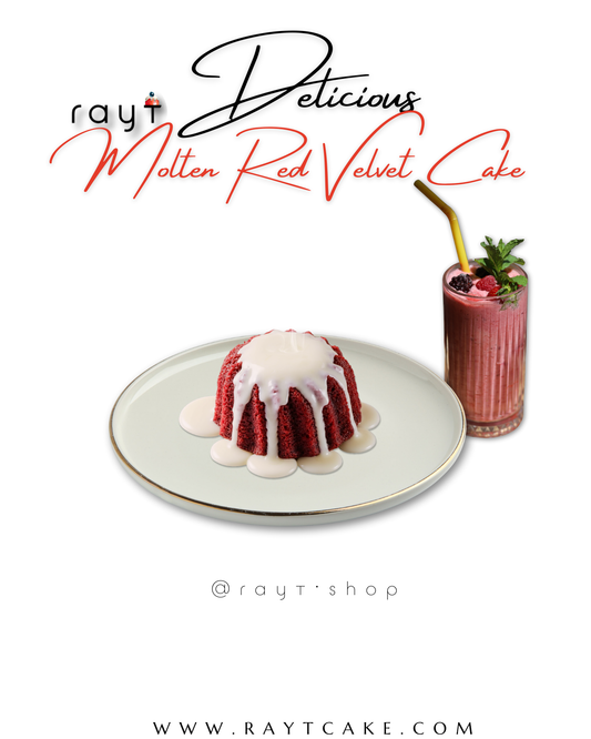 Molten Red Velvet Cake