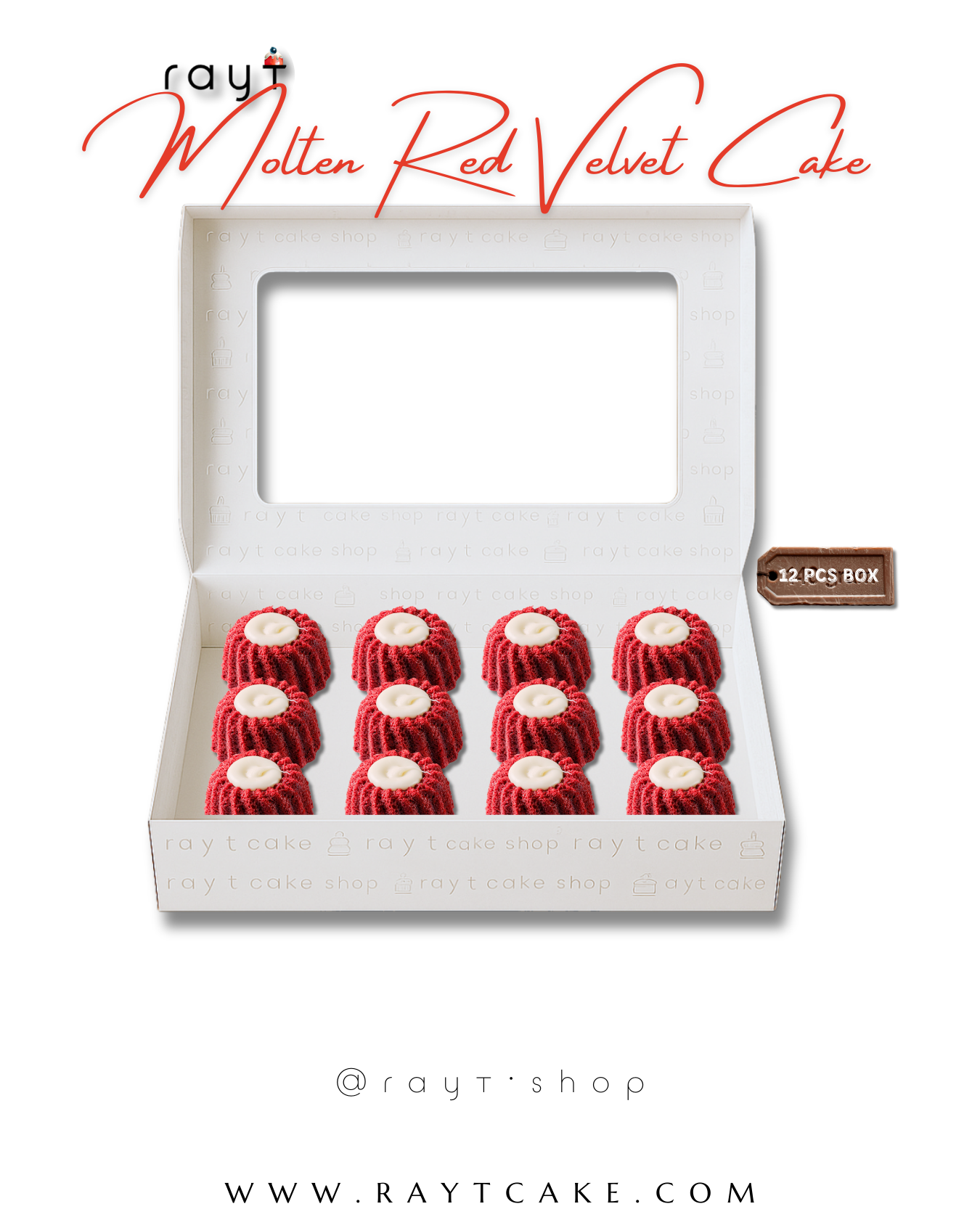 Molten Red Velvet Cake