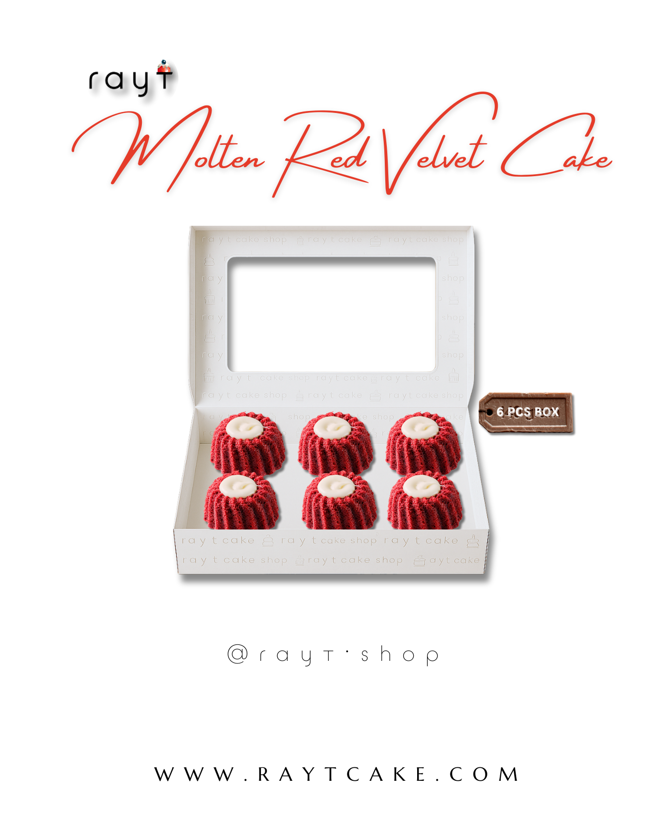 Molten Red Velvet Cake